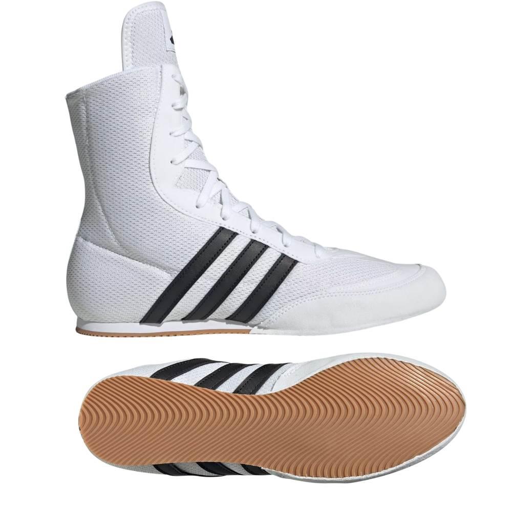 Adidas Box Hog Boxing Boots White1