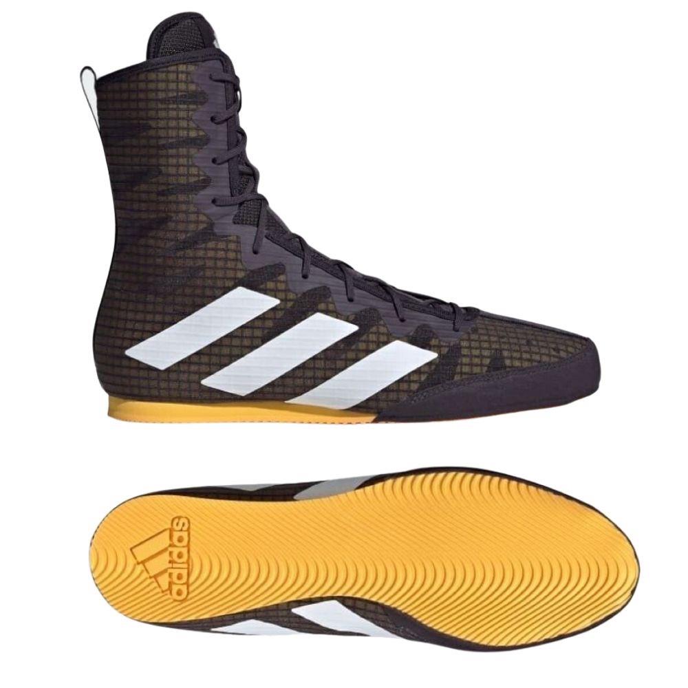 Adidas Box Hog Boxstiefel Schwarz/Oly Kampfausrüstung UK