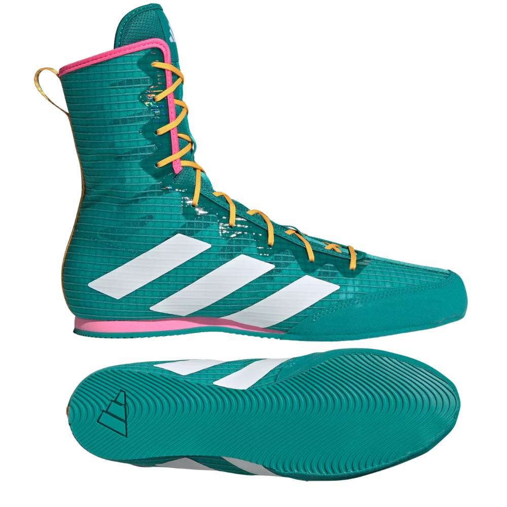 Adidas Box Hog Boxing Boots Teal/White/Pink