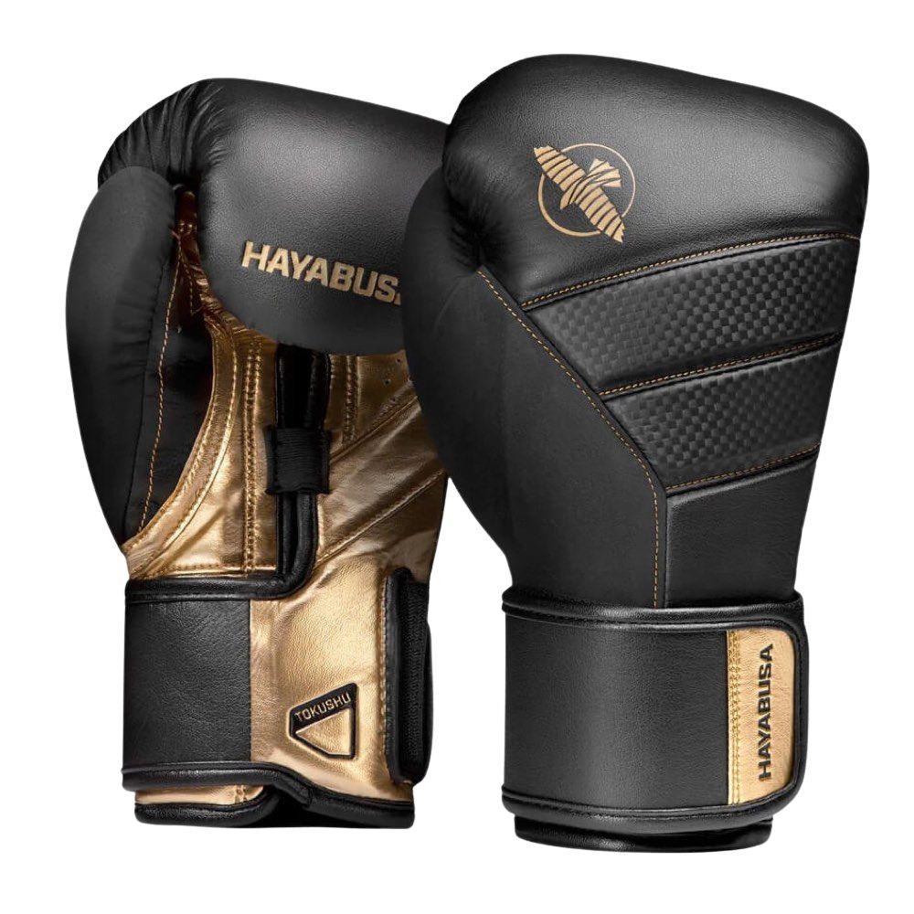 hayabusa mma handschuhe Hayabusa T3 Boxhandschuhe – Schwarz/Gold