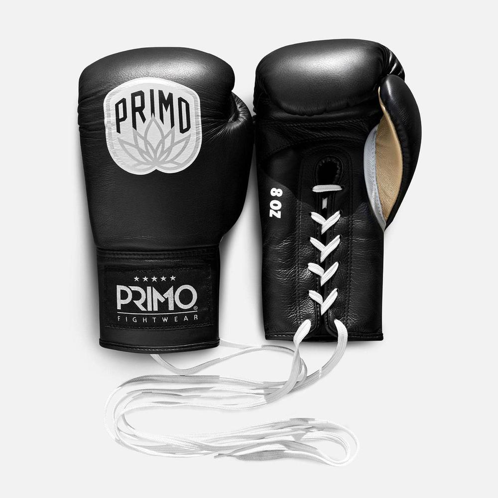 Primo Schnürhandschuhe Schwarz