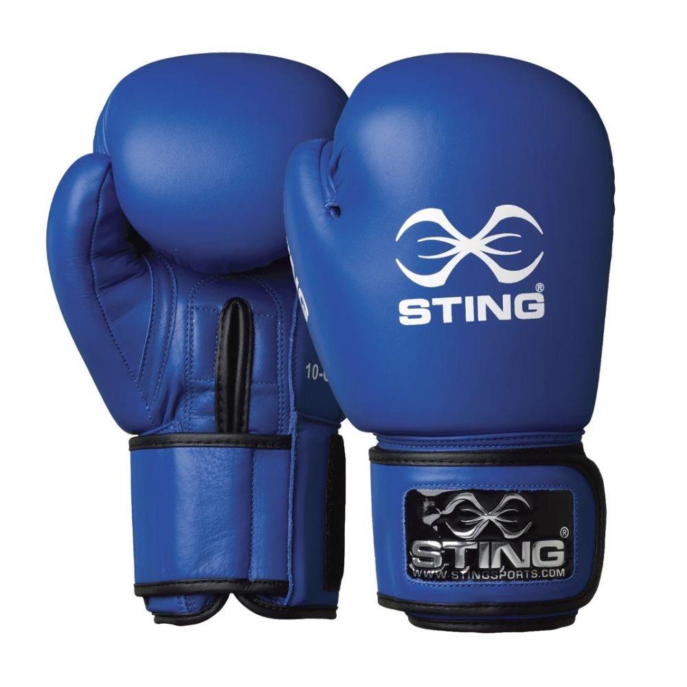 Sting IBA Approved Boxing Gloves - Blue-Sting