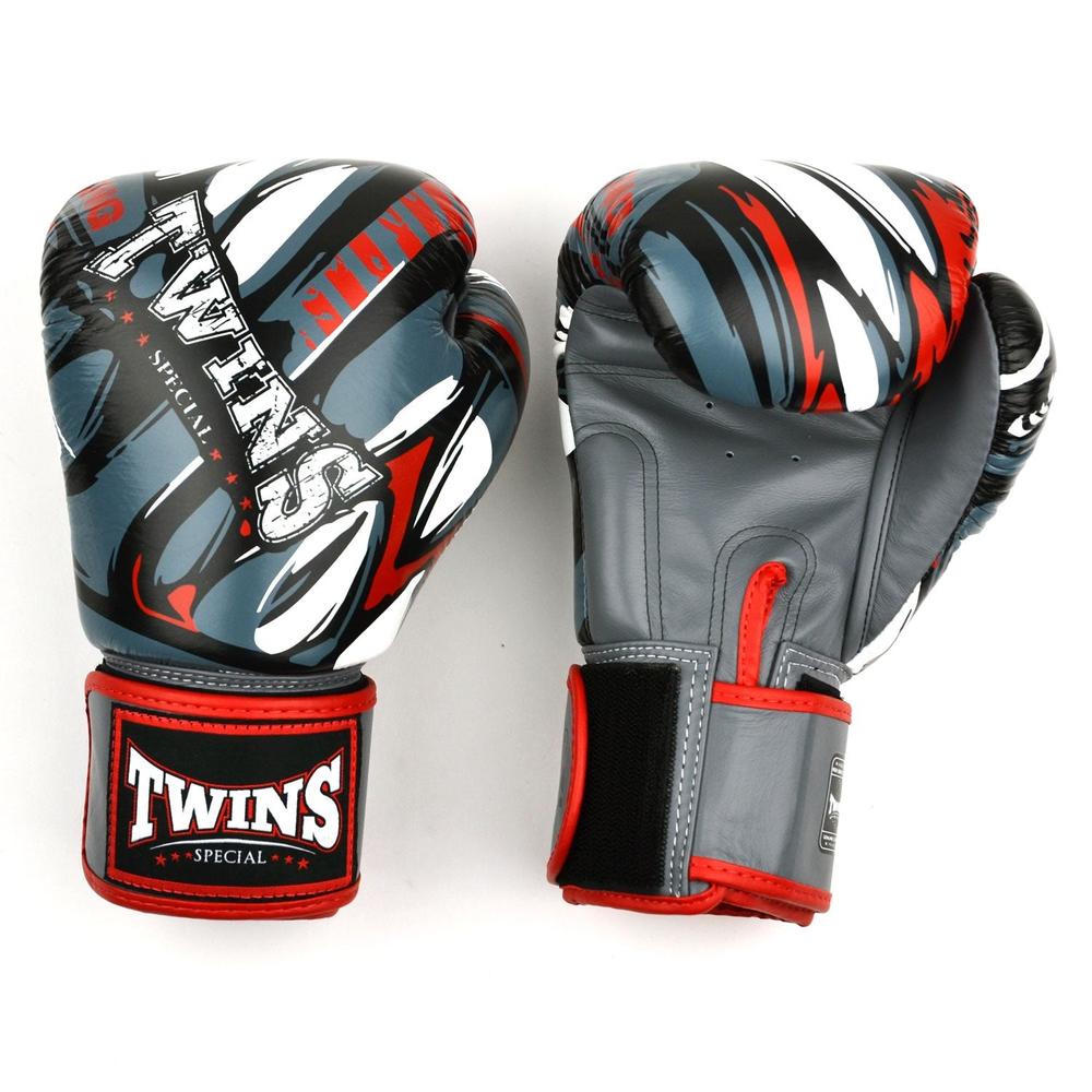 Twins Demon Boxhandschuhe - Grau/Rot