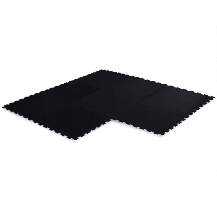 10mm Black Interlocking Floor Jigsaw Mats-Sprung Gym Flooring