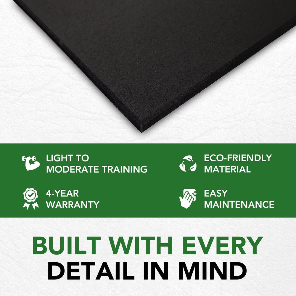 11mm PRO Heavy-Duty Gym Rubber Mats-Sprung Gym Flooring
