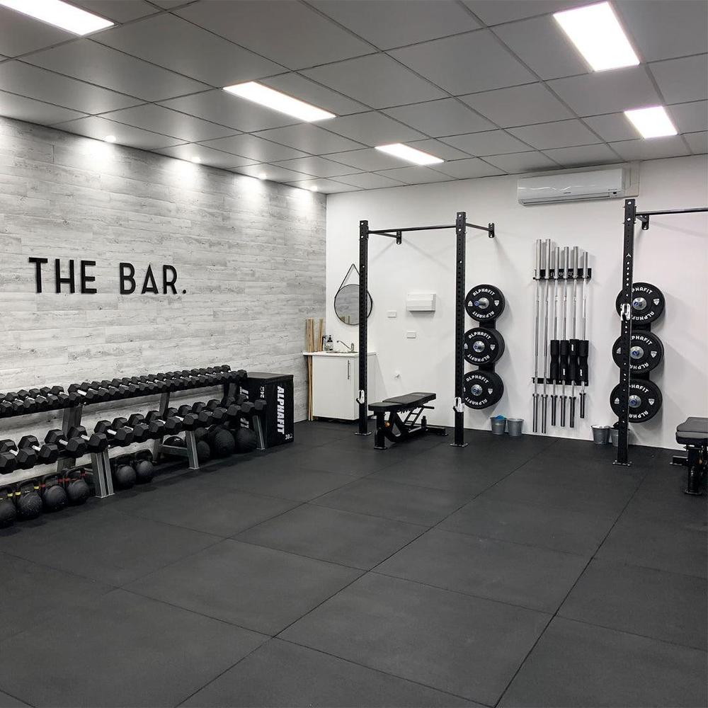 20mm PRO Interlocking Gym Tiles – Connection Inserts Included-Sprung Gym Flooring