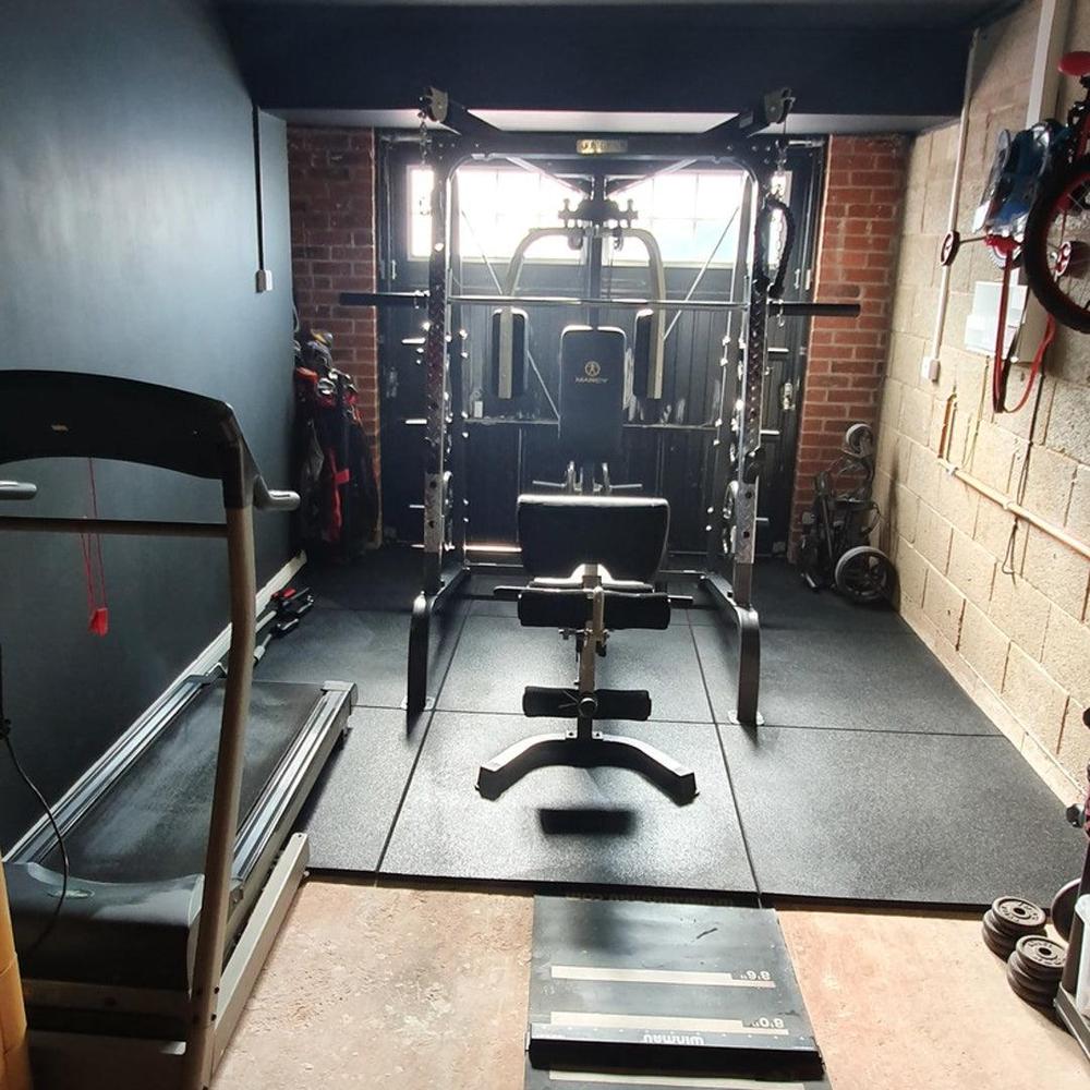 20mm PRO Interlocking Gym Tiles – Connection Inserts Included-Sprung Gym Flooring