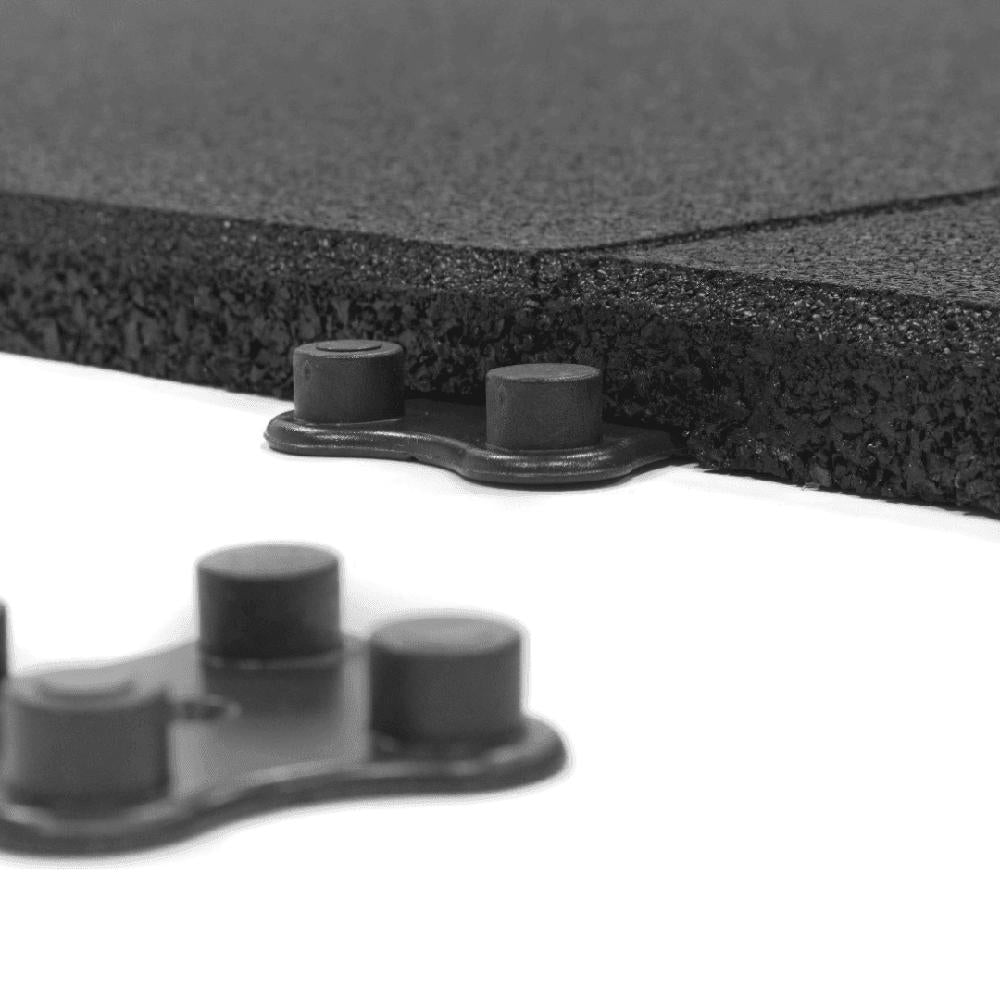 20mm PRO Interlocking Gym Tiles – Connection Inserts Included-Sprung Gym Flooring