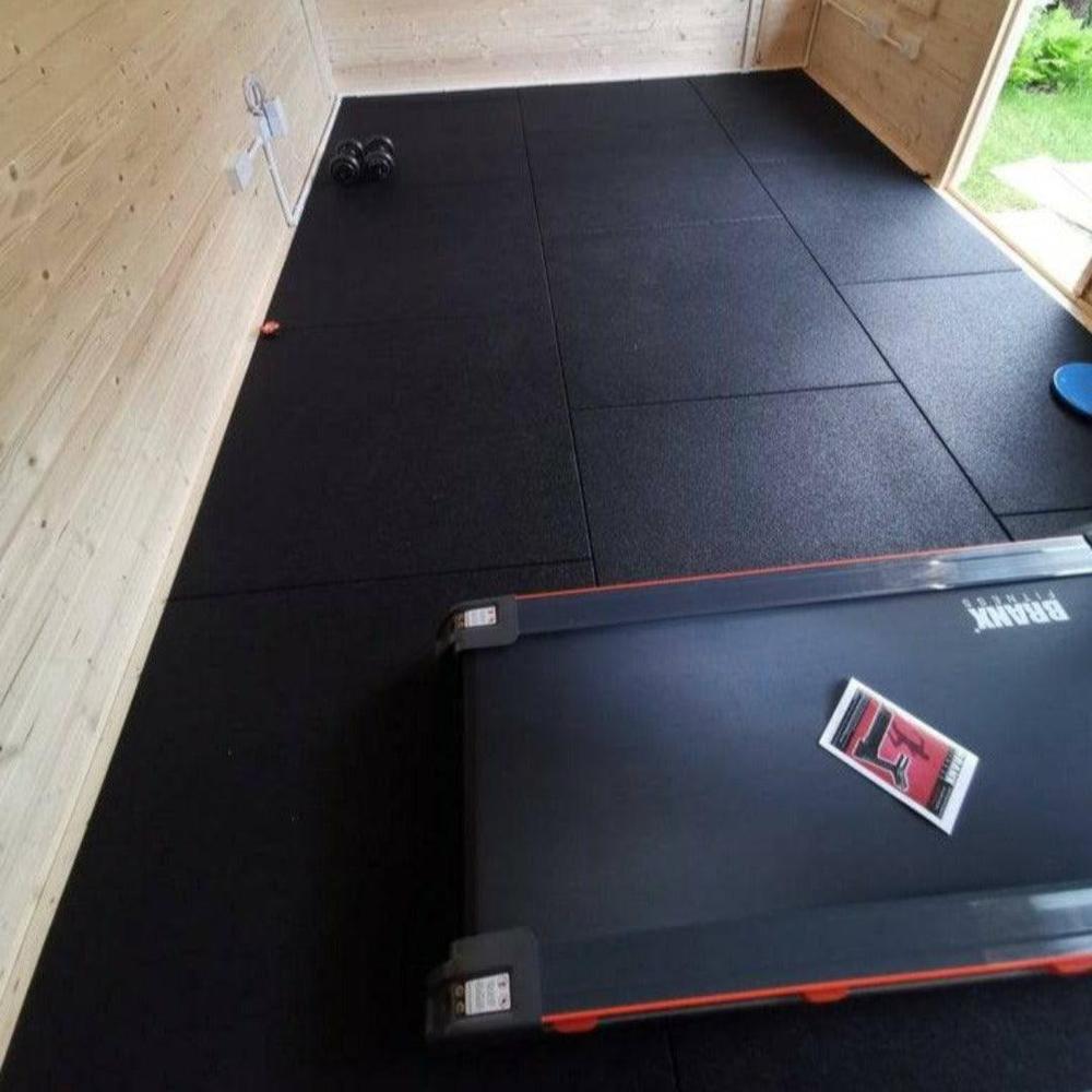 30mm Sprung PRO Gym Floor Tile - Rubber Heavy Duty Gym Flooring-Sprung Gym Flooring