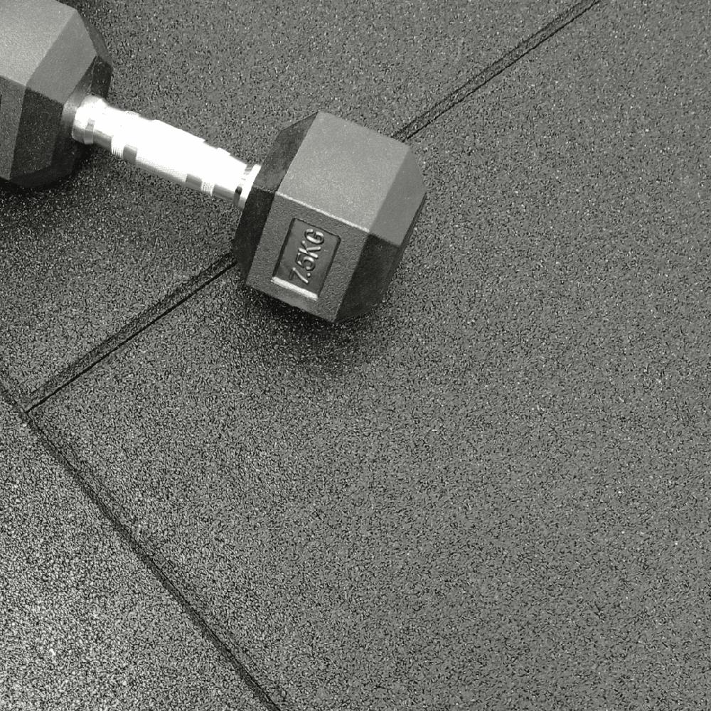 30mm Sprung PRO Gym Floor Tile - Rubber Heavy Duty Gym Flooring-Sprung Gym Flooring