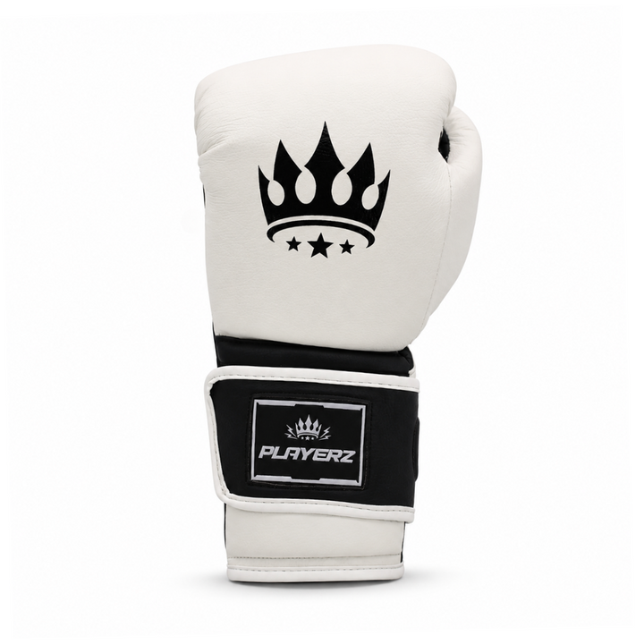 Playerz ProTech Boxing Gloves Velcro - White