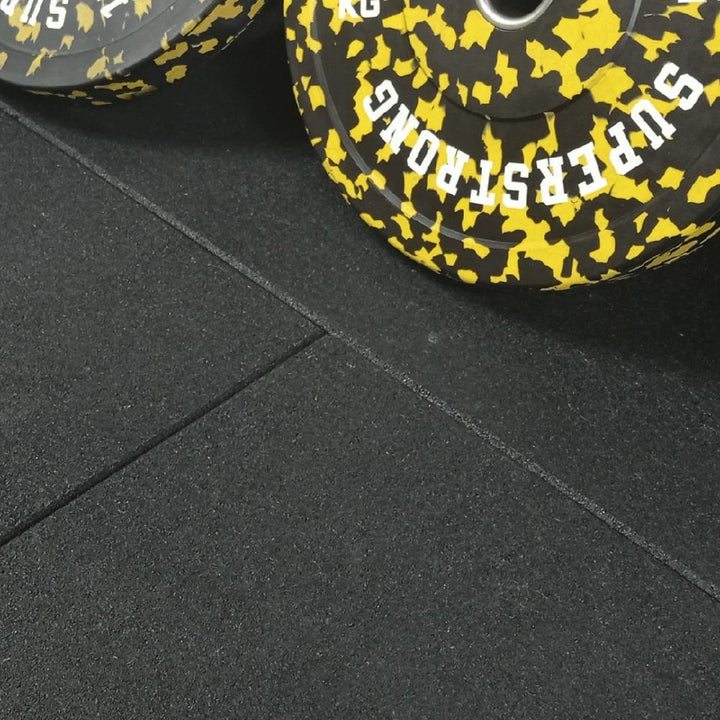 43mm PRO Anti-Shock Rubber Gym Flooring Tile-Sprung Gym Flooring