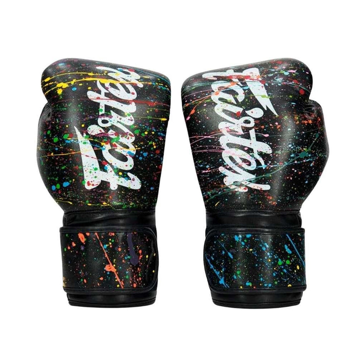 Fairtex Painter Microfibre Boxing Gloves - Black