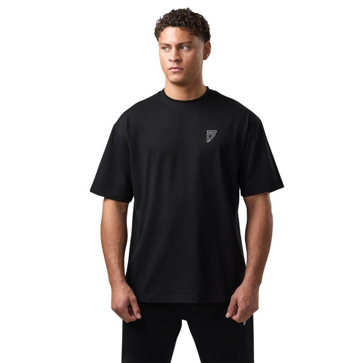 Gym King Fight Division Outline Tee - Black