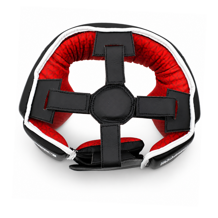 Playerz SparTech Open Face Head Guard - Black/White