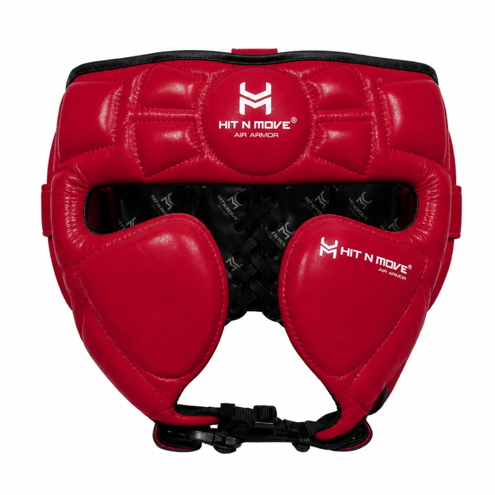 Hit N Move Air Armour Head Guard - Red