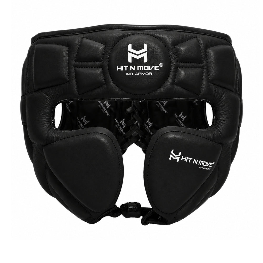 Hit N Move Air Armour Head Guard - Black