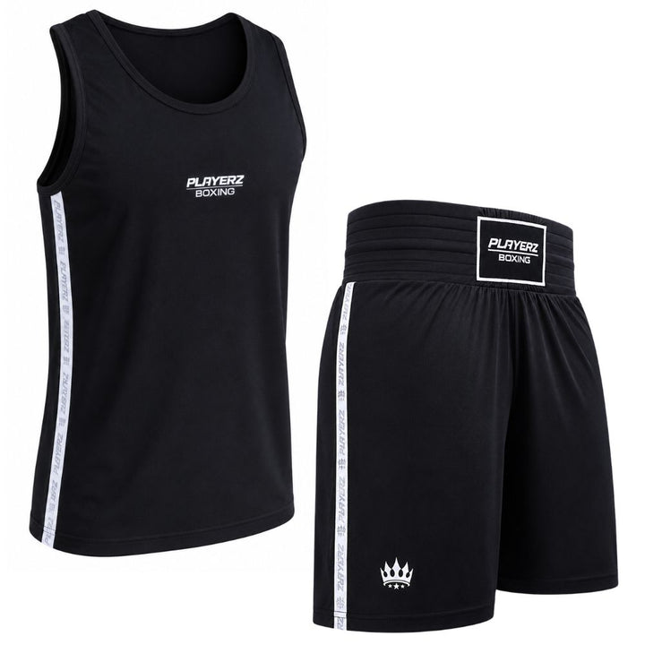 Playerz Stealth Boxing Set - Black-Playerz Boxing
