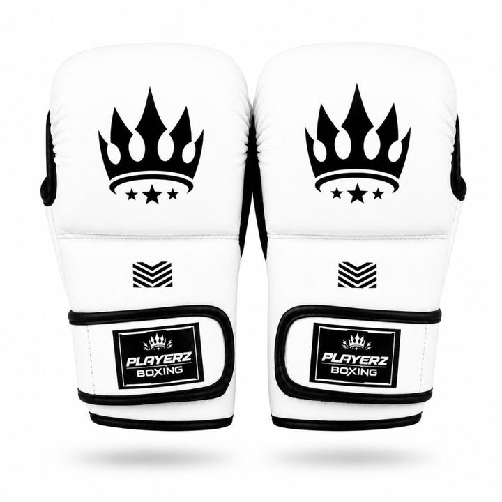 Playerz SparTech MMA Sparring Gloves - White/Black
