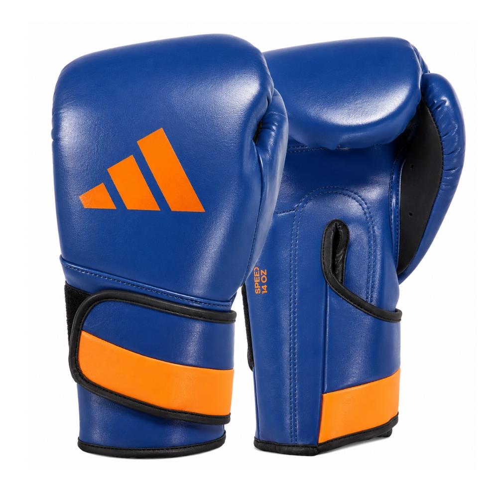 Adidas Adispeed Boxing Glove - Blue/Orange (Leather)-Adidas