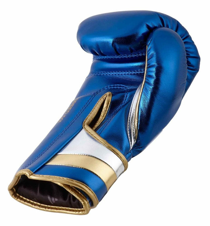 Adidas Adispeed Boxing Gloves - Blue/Gold - 18oz (MF)-Adidas