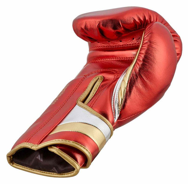 Adidas Adispeed Boxing Gloves - Red/Gold - 18oz (MF)-Adidas