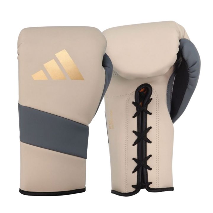Adidas Adispeed Lace Pro Boxing Gloves - Grey-Adidas