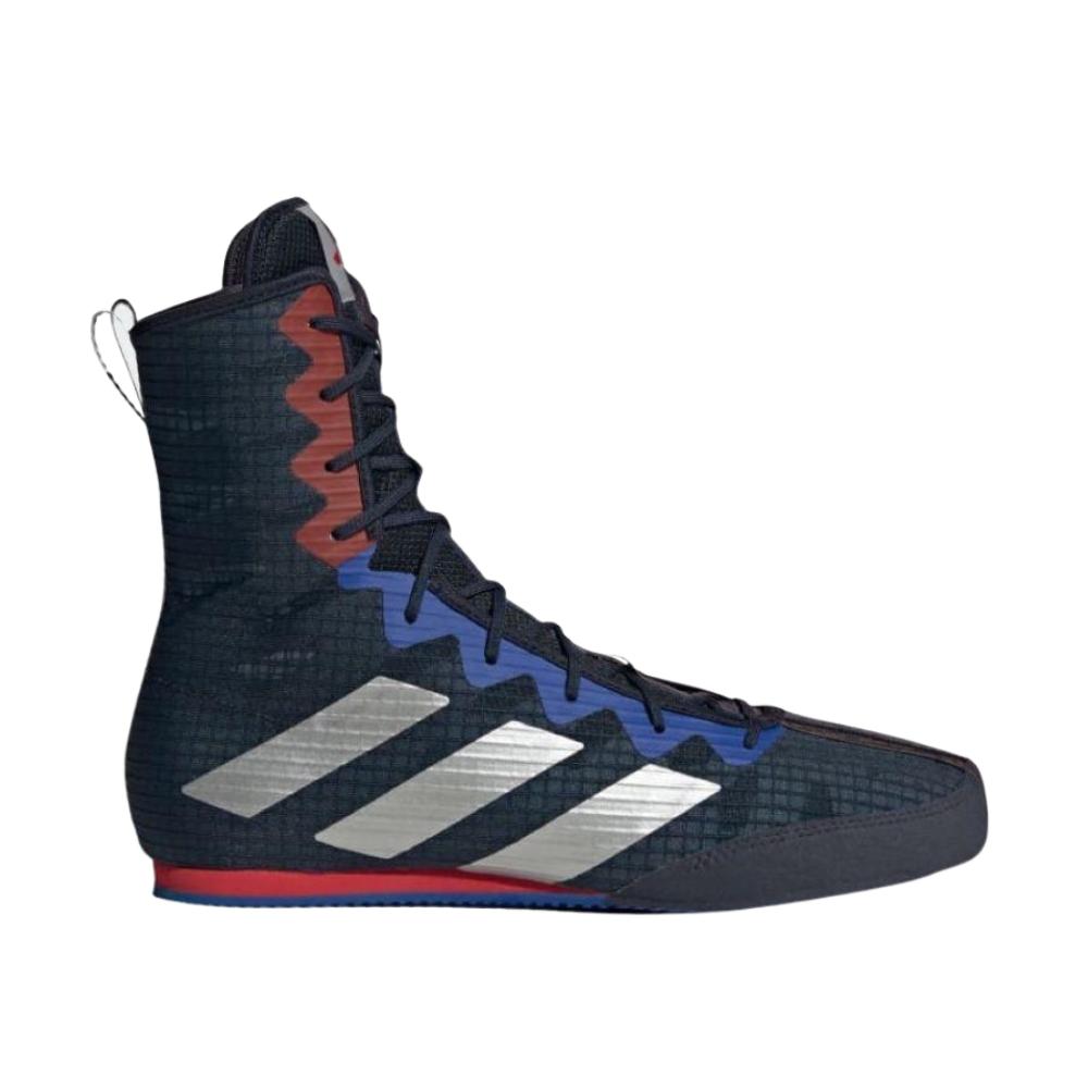 Adidas Box Hog 4 Boxing Boots - Navy Blue/Red-Adidas