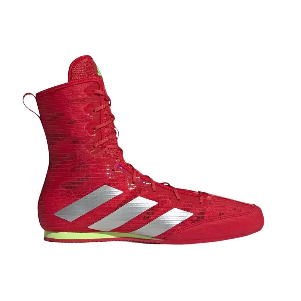 Adidas Box Hog 4 Boxing Boots - Red-Adidas