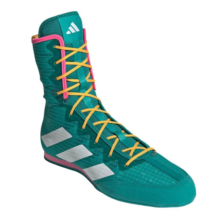 SSL Adidas Box Hog 4 Boxing Boots - Teal/White/Pink-Adidas