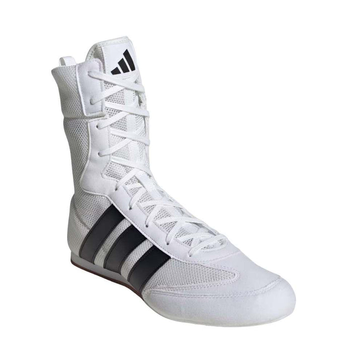Adidas Box Hog Classic Boxing Boots - White-Adidas