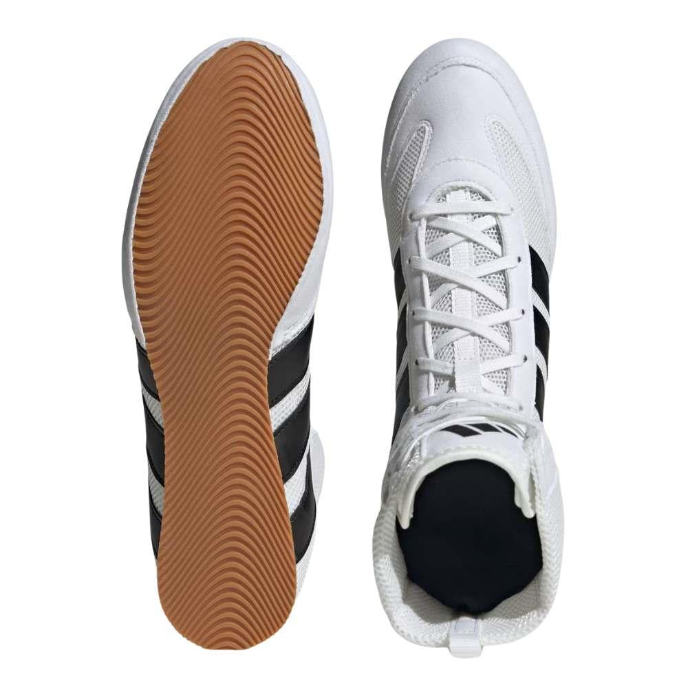 Adidas Box Hog Classic Boxing Boots - White-Adidas