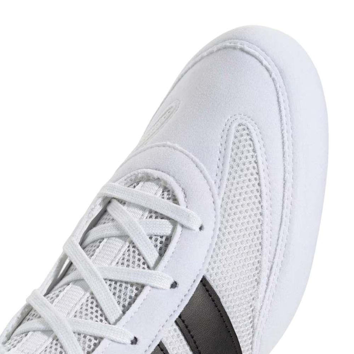 Adidas Box Hog Classic Boxing Boots - White-Adidas