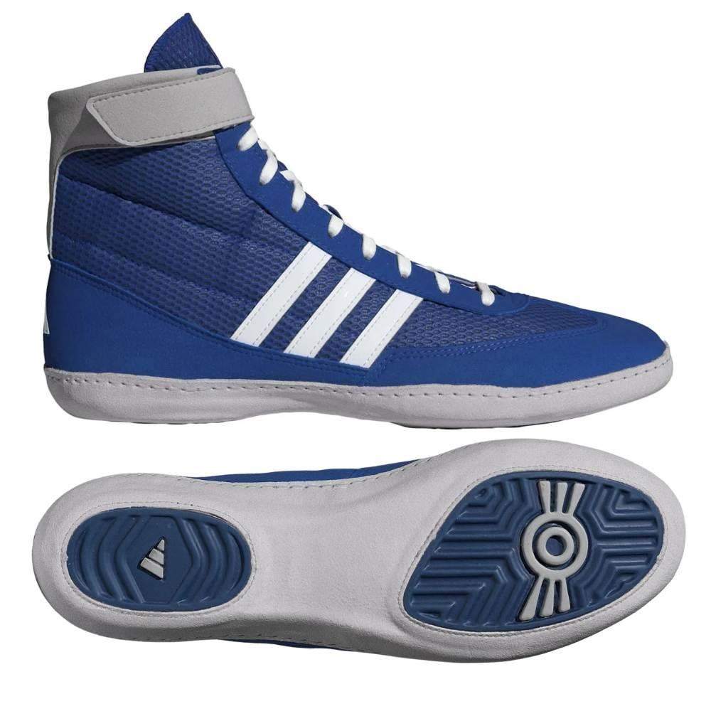 Adidas Combat Speed 4 Wrestling Boots - Blue-Adidas