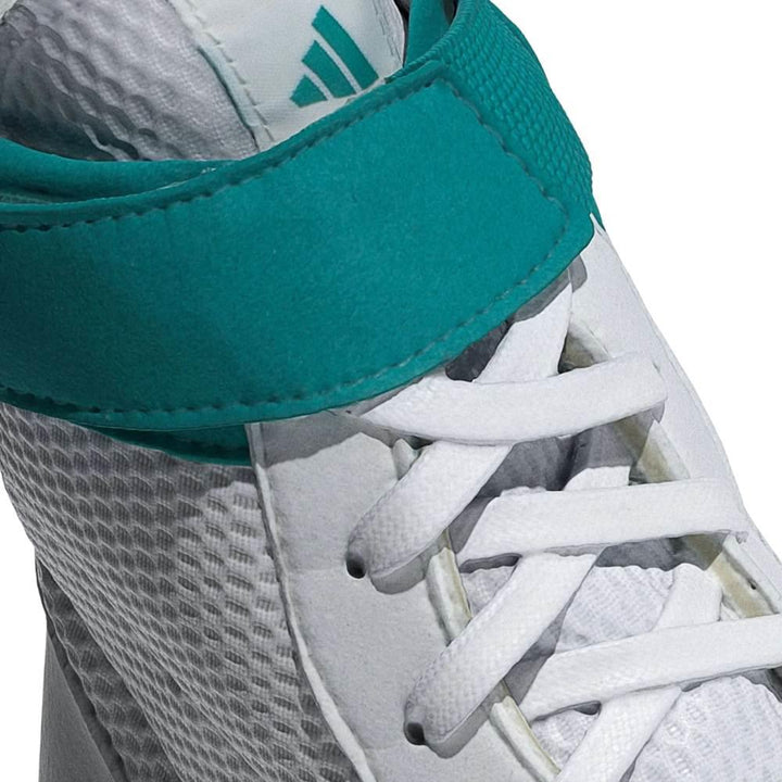Adidas Combat Speed 4 Wrestling Boots - White/Teal-Adidas