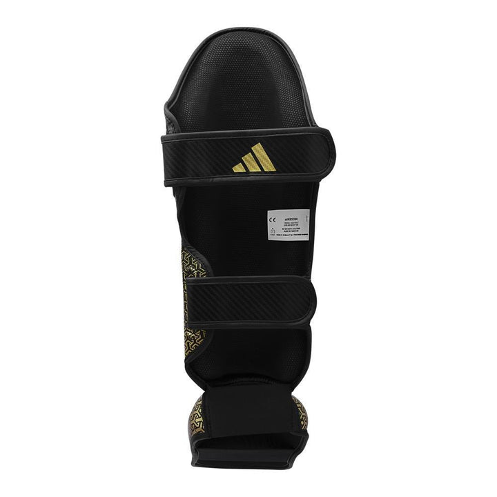 Adidas Kickboxing Shin Guards - Black/Gold-FEUK