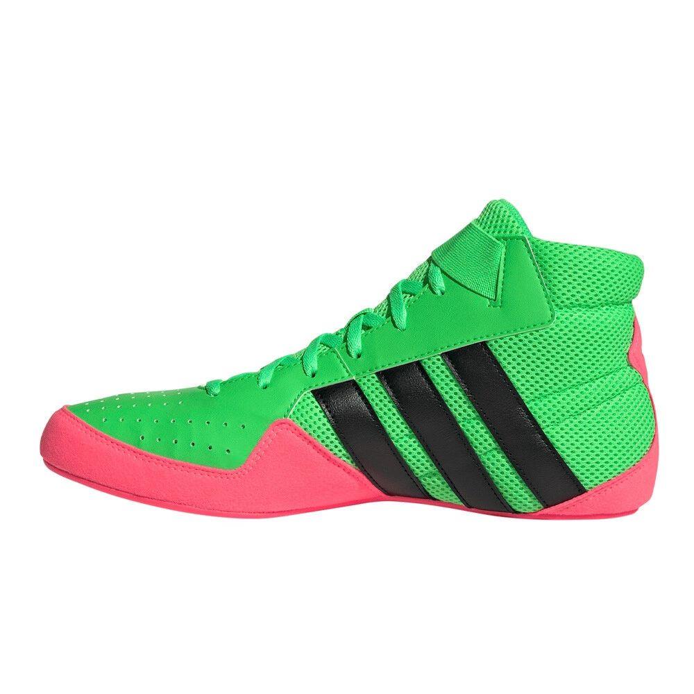 Adidas Kids Havoc Plus Boxing Wrestling Boot - Screaming Green-Adidas