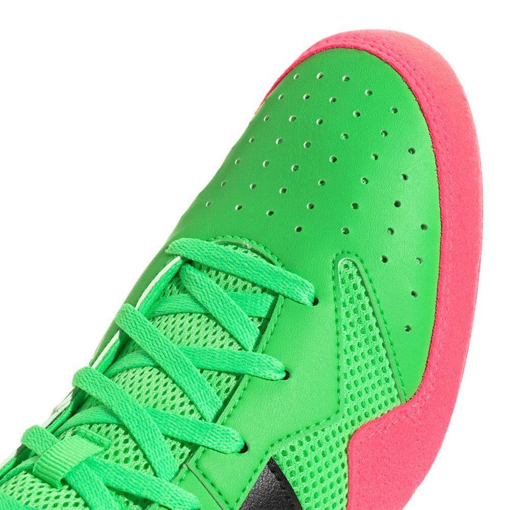 Adidas Kids Havoc Plus Boxing Wrestling Boot - Screaming Green-Adidas