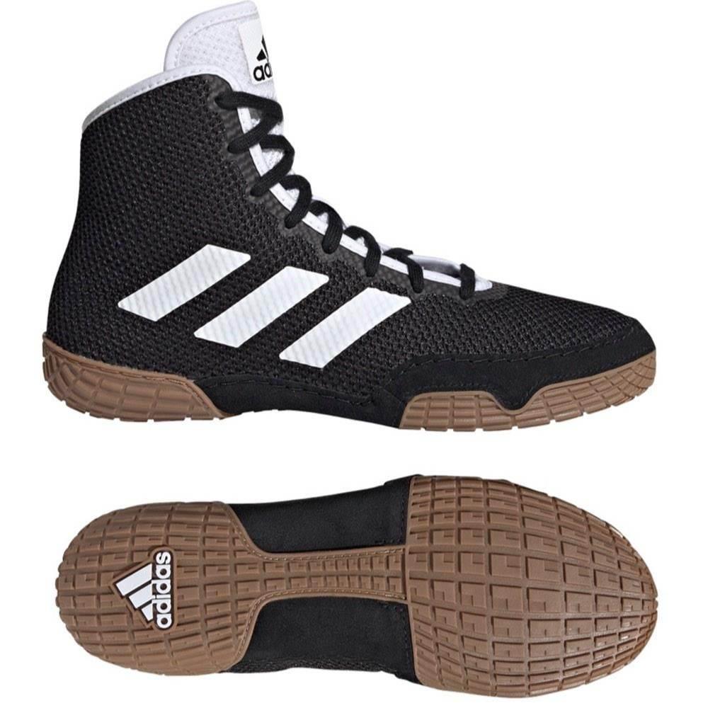 Adidas Tech Fall 2.0 Kids Wrestling Boots - Black/White-Adidas