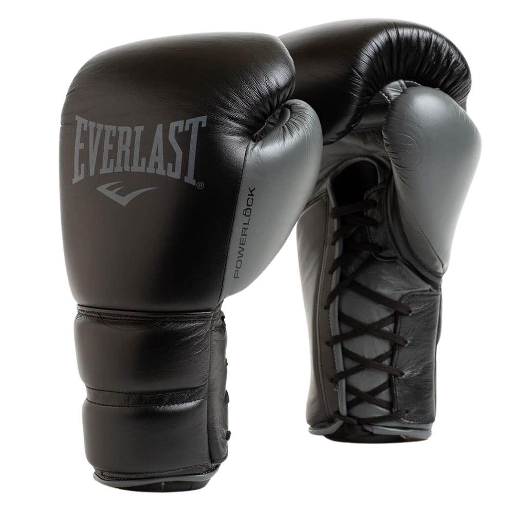 Everlast Powerlock 2 Lace Boxing Gloves - Black-Everlast
