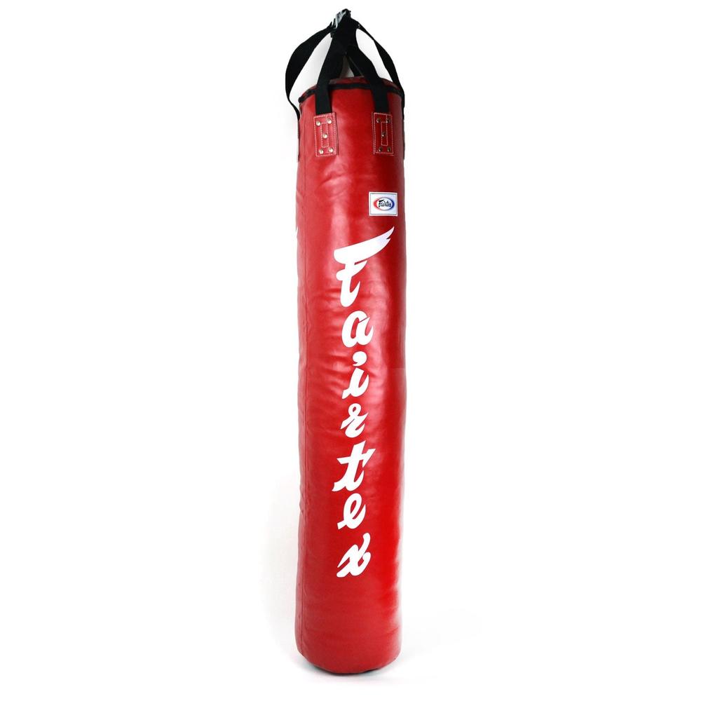 Fairtex HB6 6ft Muaythai Banana Bag - Red (FILLED)-Fairtex