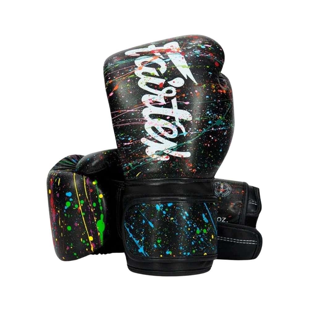 Fairtex Painter Microfibre Boxing Gloves - Black-Fairtex