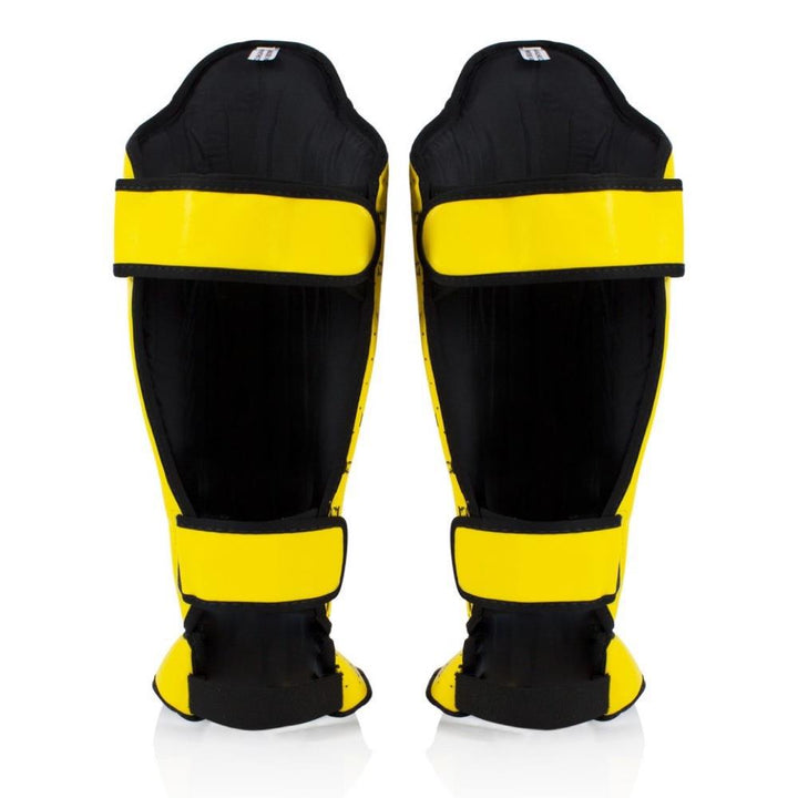 Fairtex Muay Thai Shin Pads - Yellow-FEUK