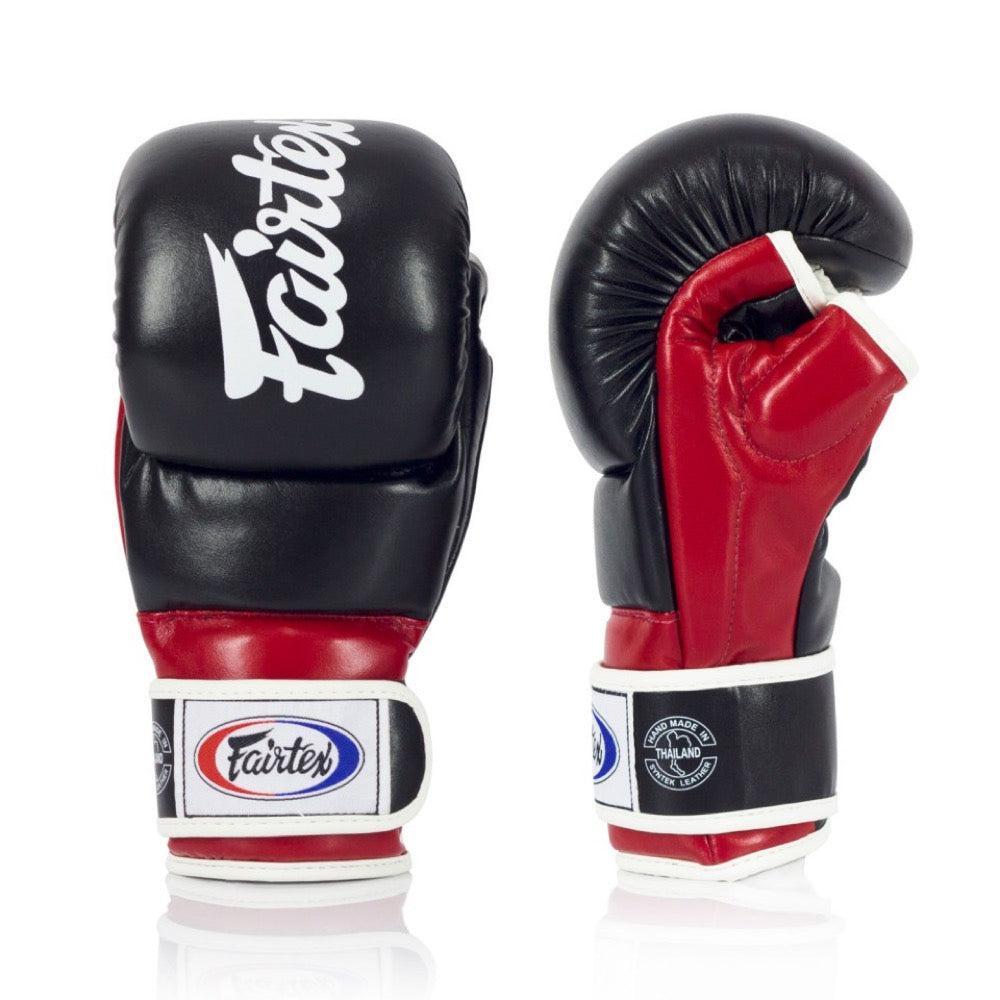 Fairtex Super MMA Sparring Gloves - Black/Red-FEUK