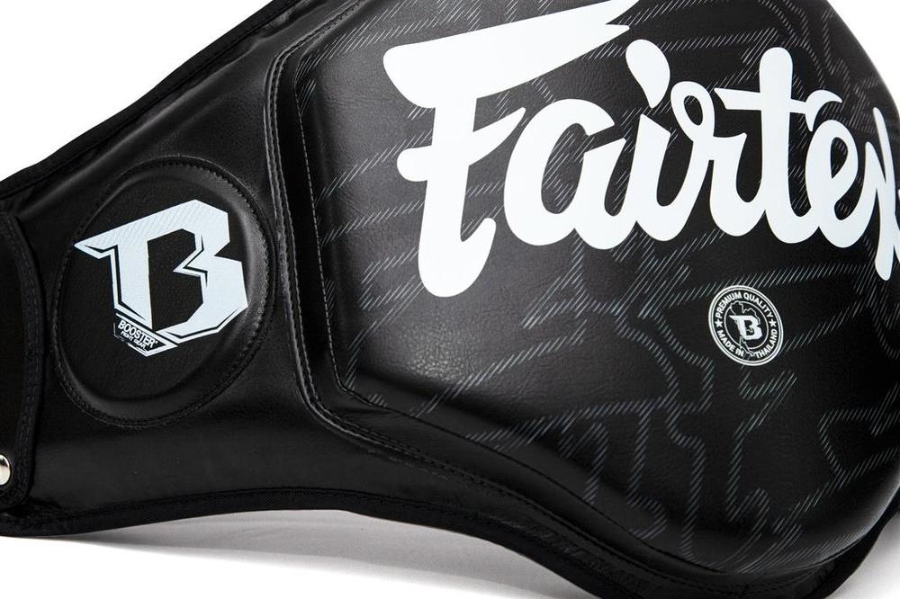 Fairtex x Booster Belly Pad - Black/White-Fairtex