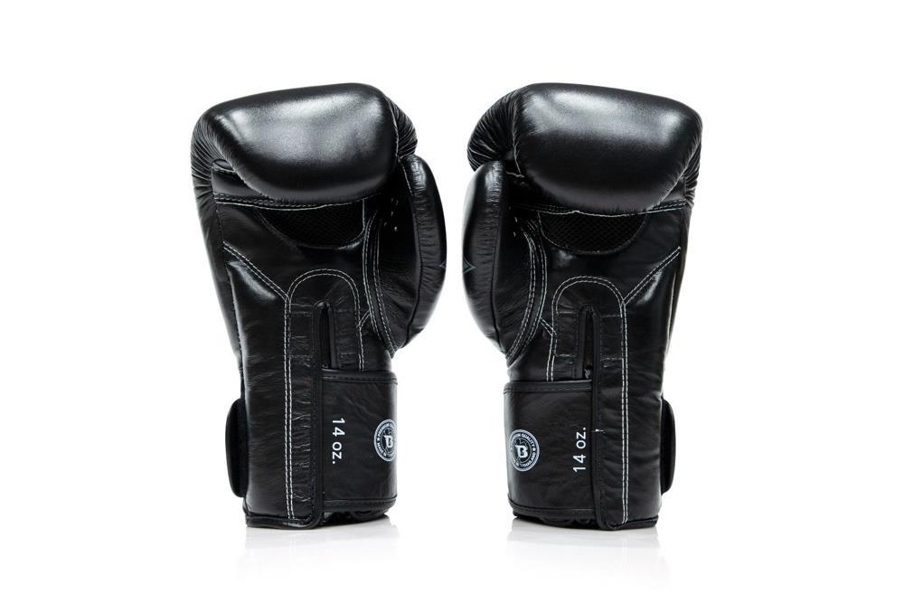 Fairtex x Booster Muay Thai Boxing Gloves - Black/Grey-FEUK