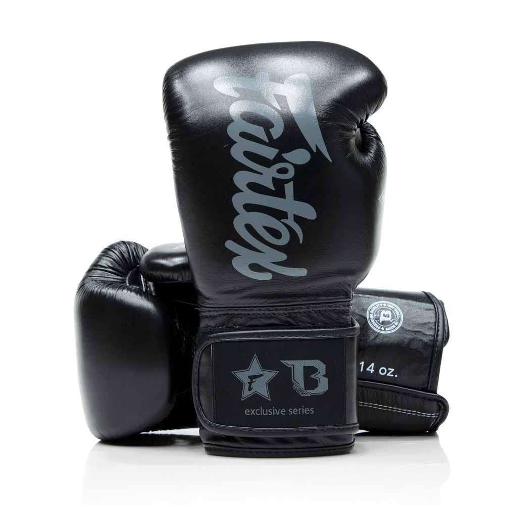 Fairtex X Booster Muay Thai Boxhandschuhe - Schwarz/Grau