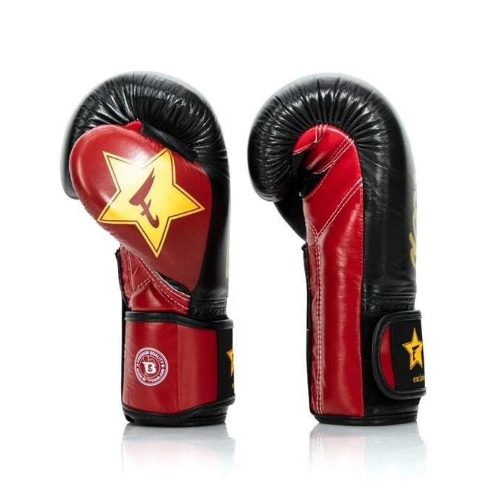 Fairtex X Booster Muay Thai Boxing Gloves - Black/Red-Fairtex