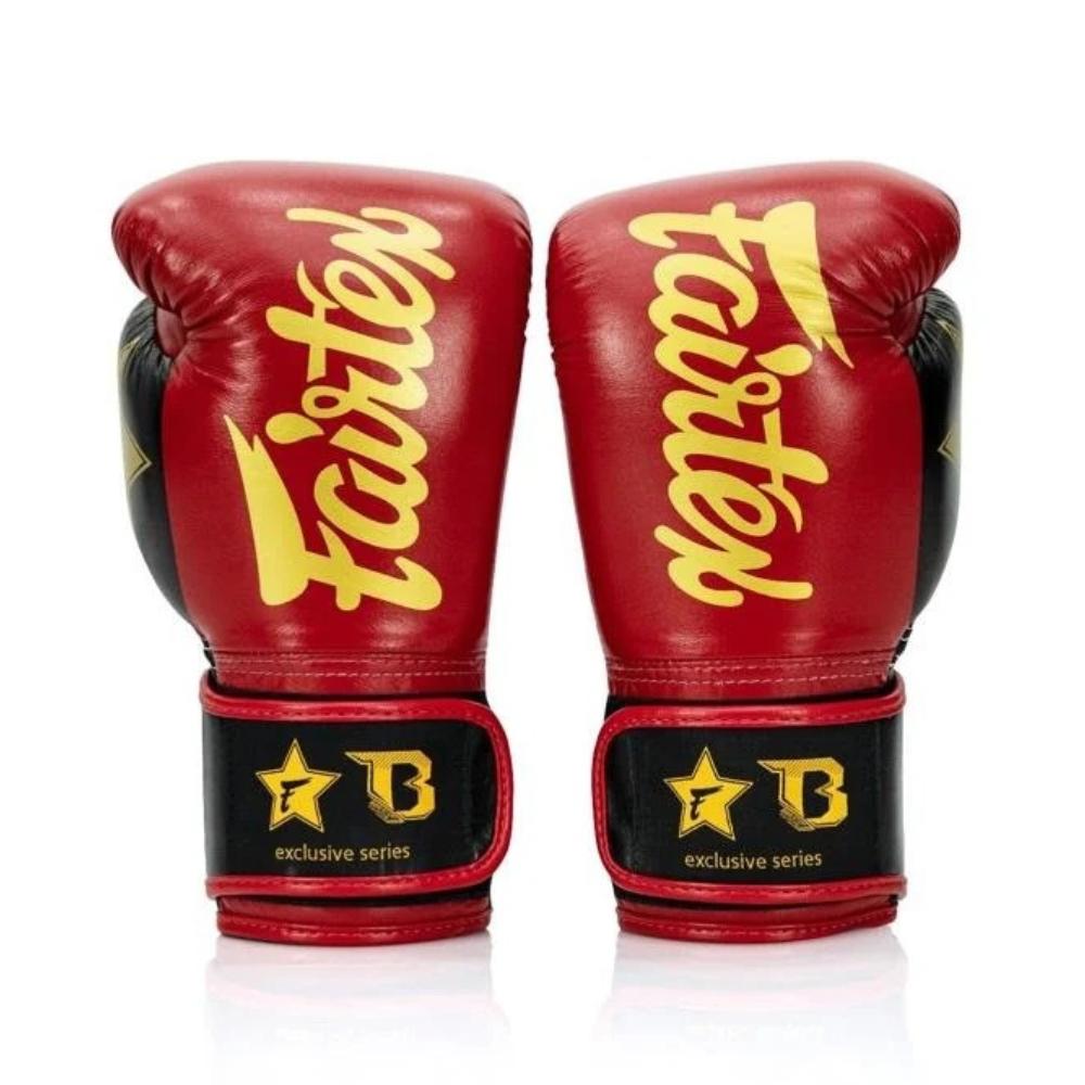 Fairtex X Booster Muay Thai Boxing Gloves - Red/Black-Fairtex