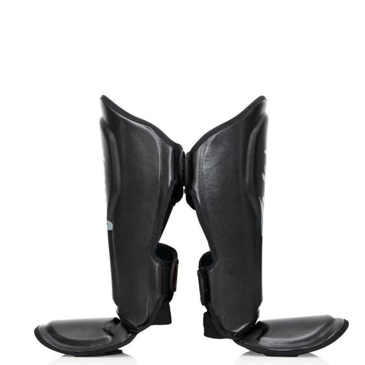 Fairtex X Booster Muay Thai Shin Guards - Black/Grey-Fairtex
